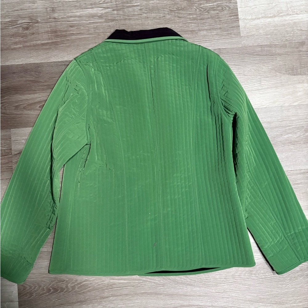 Jm Collection Green Blazer With Black Collar — image 4 of 6